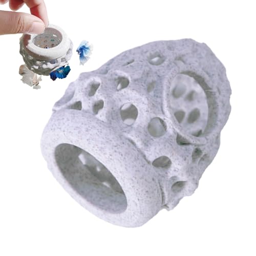 Cueva decorativa para acuario, cueva de peces de acuario, casa de peces Betta, aspecto natural realista, diseño poroso y transpirable, 2.76 x 3.15 pulgadas, para escalada, cría, descanso