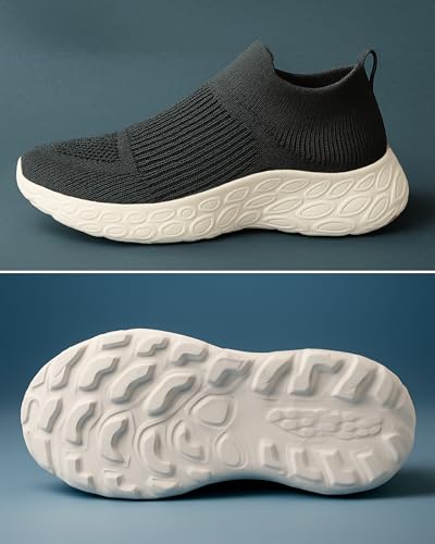 Image of Kraasa Walking Shoes for Men Height Increasing Sports Shoes Ultra Grip Soft Sole Gym Shoes Workout Lightweight Running Shoes for Men