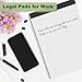 6 Pack Legal Pads 8.5 x 11 College Ruled Notepads, White Note Pads 8.5'' x 11'' Writing Pads Narrow Ruled Lined Paper Pads, 30 Sheets Per Note Pad, Legal Notepads for Work Study Daily Note Taking List