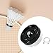 Vaveren Badminton Ball Steamer Shuttlecock Humidifier, Shuttle Improves Beating Resistance Birdie Tube Cap Keeps Feather Humidity, Black White