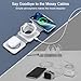 Wireless Charger 3 in 1,RTOPS Magnetic Travel Wireless Charging Station Multiple Devices,GaN 3 in 1 Charging Station,Compatible for iPhone16/15/14/13/Pro/Max,iWatch,AirPods4/3/2/Pro(Adapter Includes)