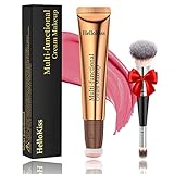 Liquid Blush Beauty Wand,Matte Face Blush with Cushion Applicato，Long Lasting Smoothly Moisturizng
