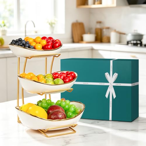 YUNLINLI Fruit Bowl for Kitchen Counter, 3 Tier Fruit Basket for Countertop - image 5
