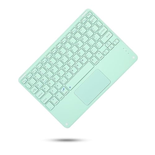 Teclado táctil y ratón retro de 10,1 pulgadas YSJX verde para tabletas y portátiles