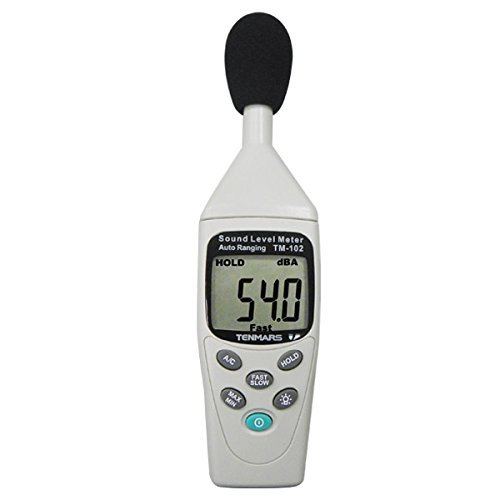 TENMARS デジタル騒音計 TM-102 Amazon | Tenmars 騒音計 校正証明書付 TM-102 | 騒音計 | 産業・研究