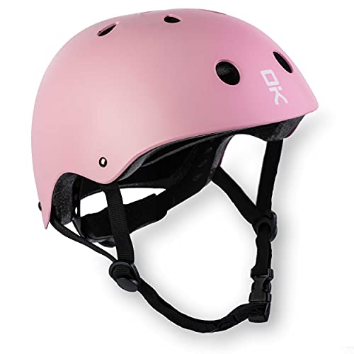 Casco deportivo Soke K1 rosa talla S con ventilación activa para mayor comodidad