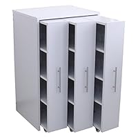 【サナト出品】配送変更後　J-Supply 3連 本棚 キャスター付き サナト出品】配送変更後 J-Supply 3連 本棚 キャスター付き