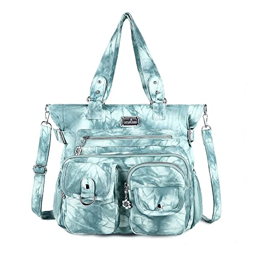 Image of Angelkiss Purses Handbags for Women PU Tote Satchel Bags for Women Pockets Shoulder Bags | PU