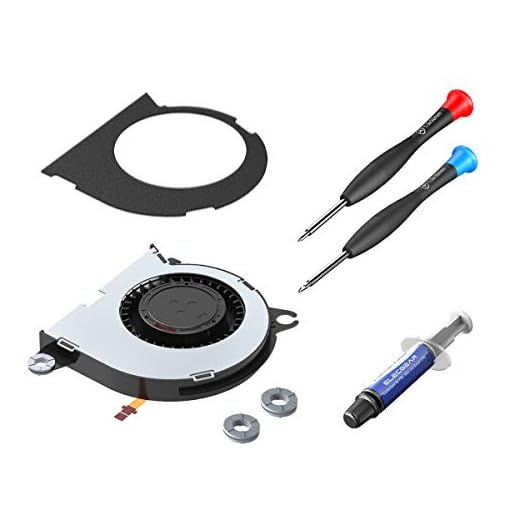 ElecGear Replacement Internal Cooling Fan Compatible with Nintendo Switch HAC-001, CPU Heatsink Cooler, Thermal Compound Paste, Screwdriver and Repair Tool Kit