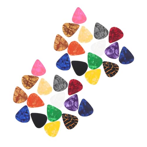 GOOHOCHY ギターピックセット 30個入り 三角形ピック エレクトリックアコースティックベースとウクレレ用 薄くて丈夫 練習やステージに最適