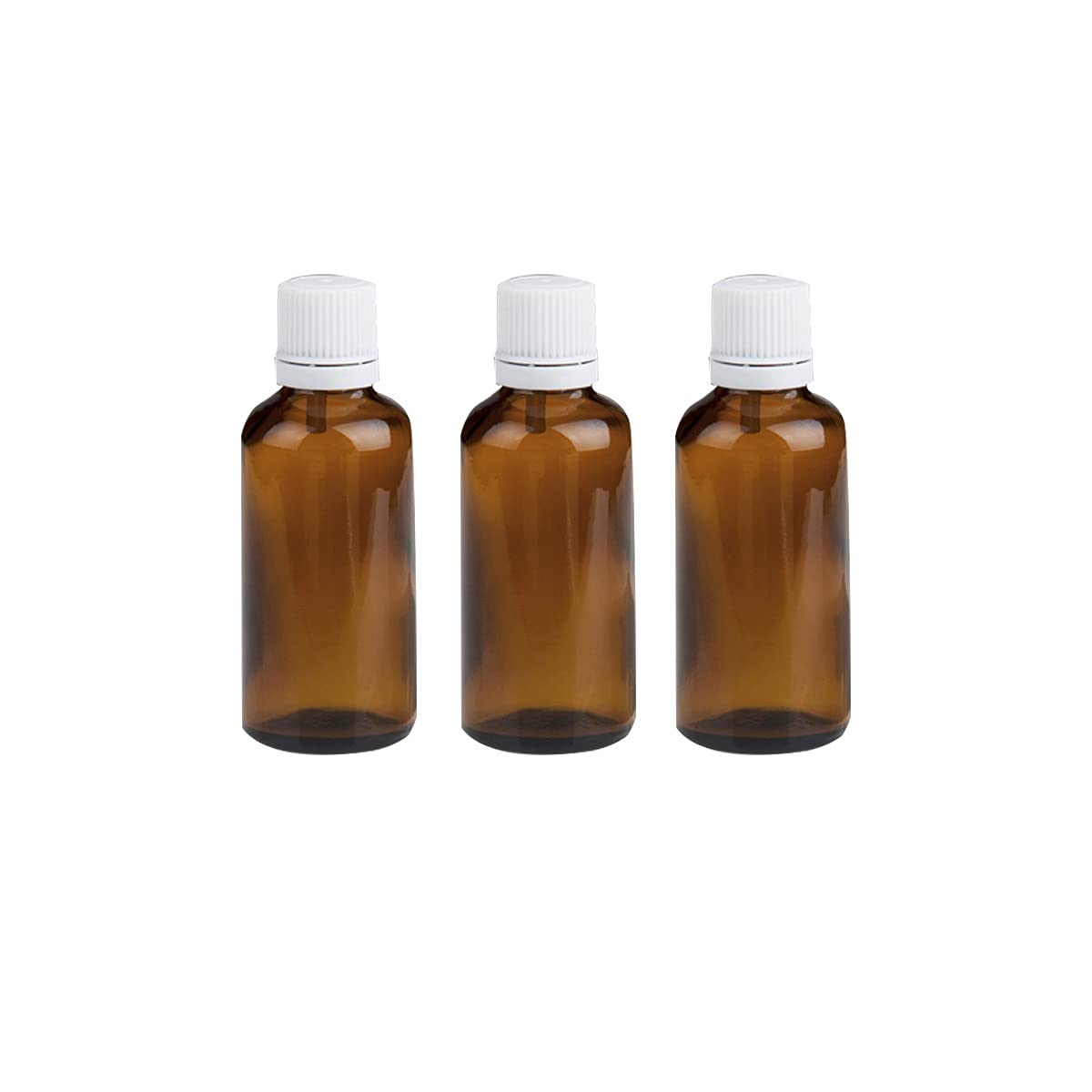 VIRTUAL Empty Amber Glass Bottle With Leak-Proof Euro Dropper and Cap Suitable to Store Essential Oil, Medicine Etc (Pack of 3, 30 ML)-image-4