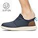 SVNKE Mens Slip ins Hands Free Shoes Slip on Fashion Sneakers Casual Business Walking Shoes for Pain Reflief Blue 7.5