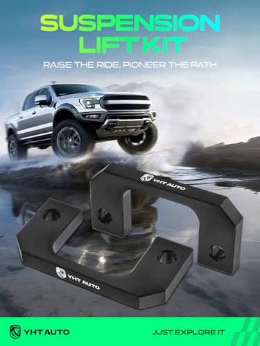 Image of YHTAUTO 1 Inch Front Leveling Lift Kit for Chevrolet, GMC | Compatible with 2007-2024 Silverado 1500 & Sierra & Tahoe, RWD /4WD | Raise the Front By 1 Inch, w /Hardware Kit, Set of 2