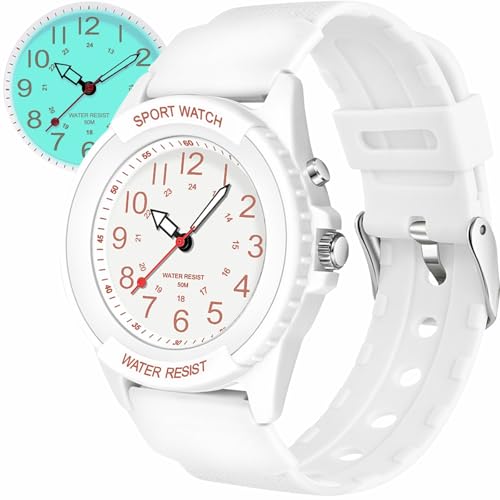 Reloj de Pulsera Deportivo para Mujer,Reloj de analógico para Hombre,Mujer analógico Cuarzo,5 ATM Resistente al Agua para Combinar con Moderno Moda o Actividad Deportiva