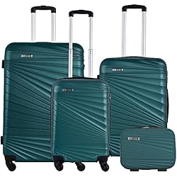 Conjunto Maletas Juego de maletas rígidas 4 piezas en verde