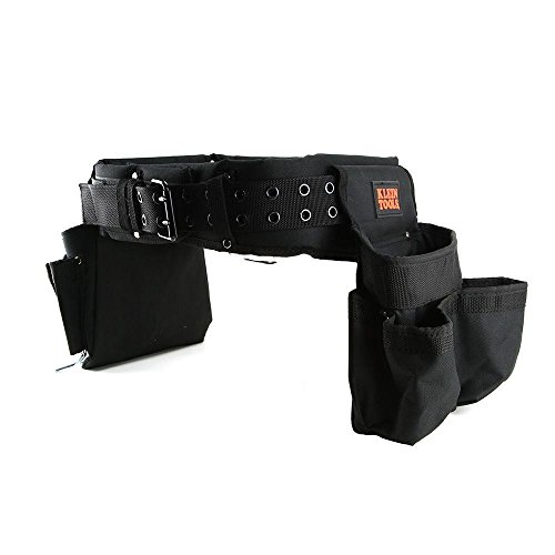 Klein Tools Black Nylon Electrician's Tool Belt #TOP3