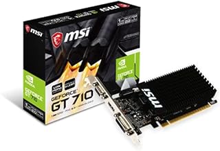 MSI GAMING GeForce GT 710 1GB GDRR3 64-bit HDCP Support DirectX 12 OpenGL 4.5 Heat Sink Low Profile Graphics Card (GT 710 1GD3H LPV1)