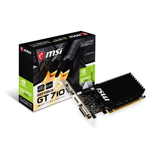 MSI GAMING GeForce GT 710 1GB GDRR3 64-bit HDCP Support DirectX 12 OpenGL 4.5 Heat Sink Low Profile Graphics Card (GT 710 1GD3H LPV1)