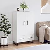 mengtu credenza bianca 69,5x31x115 cm in legno multistrato, credenza armadio, armadietto da pavimento per bagno, mobiletto portaoggetti ripiani salvaspazio armadio di stoccaggio i decor mobili