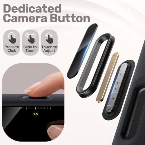 JETech Magnetische Silikon Hülle für iPhone 18 Pro/17 Pro, Schwarz – Ansicht 6