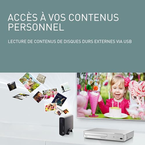 Lecteur Blu RayDVD Panasonic DMP BD84EG 2D Smart Réseau - vue 4