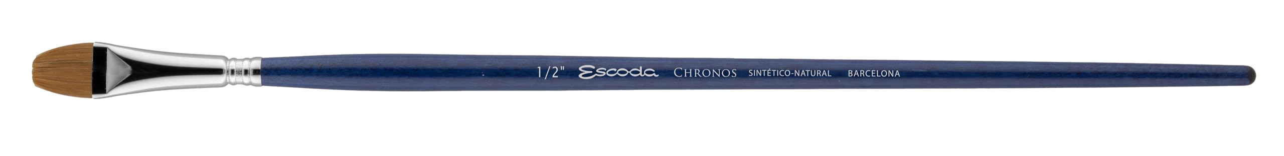 Escoda | Aceite y acrílico | Juego de la serie Chronos | Tamaño 6,8,12,1/2 | 4 pinceles | Sintético-natural (90% sintético - 10% sable roja) | Toray-Mix (90% Toray dorado - 10% Sable roja) | Punta