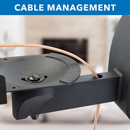 image for Mount-It! Speaker Wall Mounts, Pair of Universal Side Clamping Bookshe