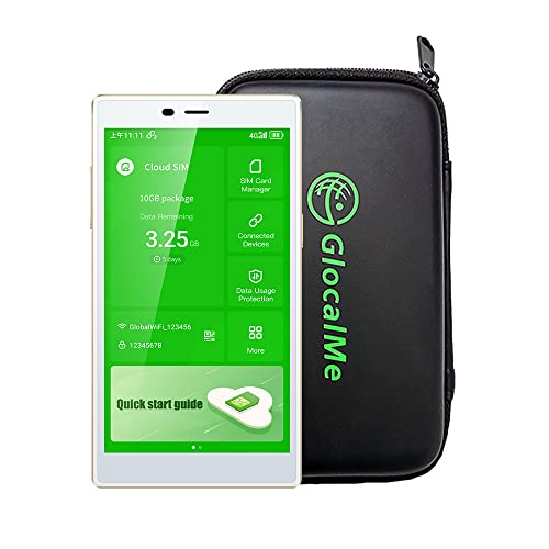 Glocalme G4 Pro 4G Lte Mobile Hotspot Router & Protective Case, With Us 8Gb & Global 1.1Gb Data, 5” Touch Screen Lcd Display Portable Wifi Hotspot For Travel, No Contract, Simfree, Pocket Wifi Device #TOP7