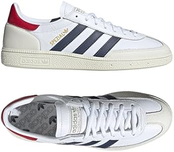 adidas Tênis masculino Handball Spezial, Cloud White/Shadow Navy