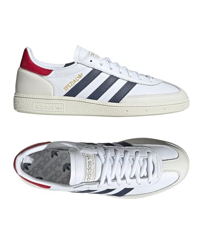 Image of adidas Handball Spezial Mens Shoes, Cloud White /Shadow Navy /Team Victory Red, Size 13