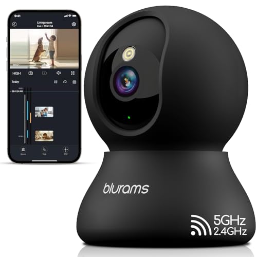 blurams Indoor Camera, 2K Pet Camera 360° Cameras for Home