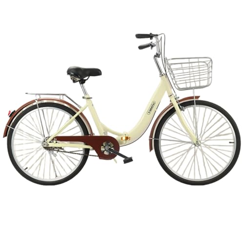 GERRBG 折りたたみ自転車 22 24インチ レトロな大学の自転車、高炭素鋼フレーム、調節可能なハンドルバーシート お出かけ 買い物 街乗り マンション アパート 車載 軽量 新生活 通勤 通学 サイクリング シティサイクル 男女 誕生日プレゼント (