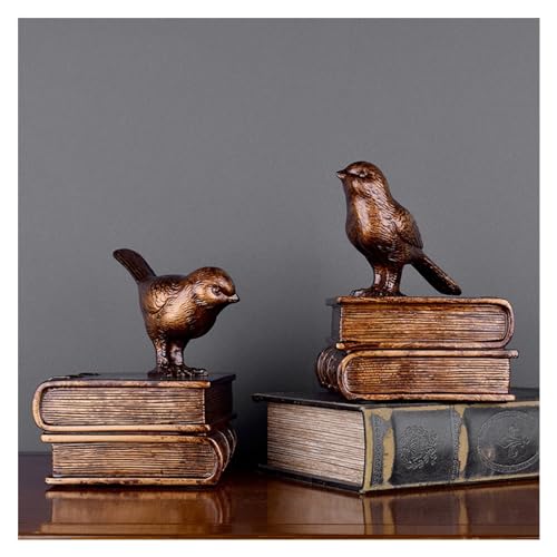 Sujetalibros de pájaros anticaída para estantes inestables de libros pesados 4
