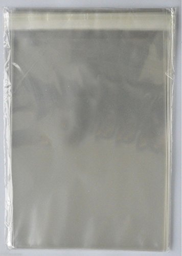 Pack of 100 - C5 / A5 (165mm x 230mm) Cello/CELLOPHANE/Polypropylene Bags SELF Seal for Greeting Cards