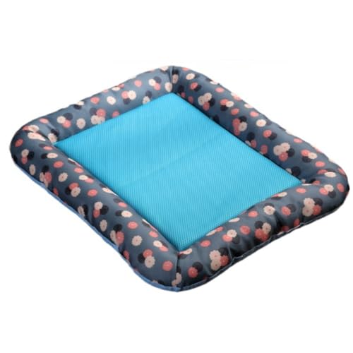 「NexPon」 ペットマット 夏 犬 マット 夏用 猫 小型 犬ベッド スクエア クッション 洗える 犬用 冷却シート 犬マット 耐噛み 可愛い 猫用 涼感 ひんやり ソフト 熱中症 (D,78*62CM)