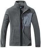 GIMECEN Chaqueta de forro polar suave con cremallera completa para mujer, XX-Large