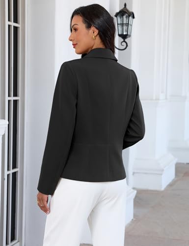 luvamia Blazers for Women Business Casual Long Sleeve Suit Jackets Professional Blazer with Pockets Work Office Outfits - Image 4