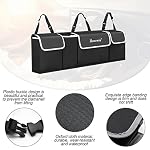 Collapsible 4-Pocket Car Trunk Organizer, Black - Image 3