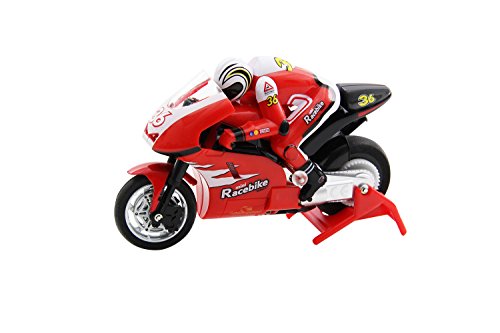 XciteRC 34000100 - Control Remoto de Carreras de Motos de RC Mini Bike RTR 2.4 GHz, Rojo