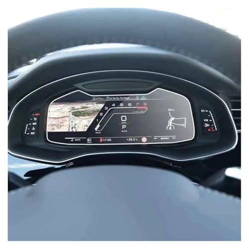 Film de protection en verre trempé pour écran navigation et tableau de bord Audi Q7 Q8 2020 2021