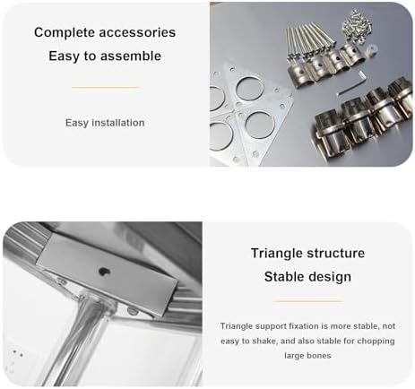 Stainless Steel Commercial Worktable with 3-Tier Shelf, Heavy-Duty Catering Prep Table for Restaurant, Home Kitchen, Food Preparation, Durable Kitchen Workbench