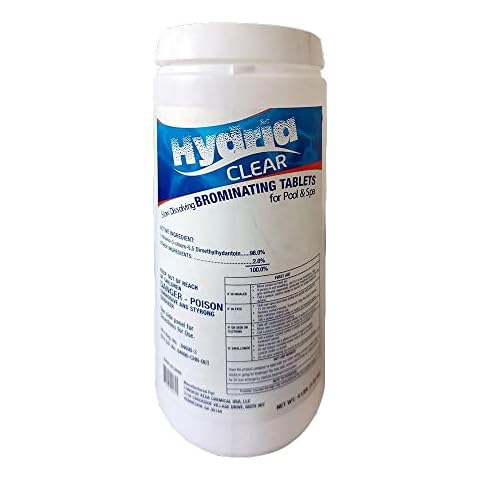 Hydria Clear 1 Inch Bromine Tablets, 4 lbs. LK04 Cover