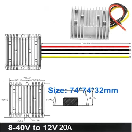 Convertisseur de tension CC-CC pour stabiliser la batterie 12V en camping-car - 2