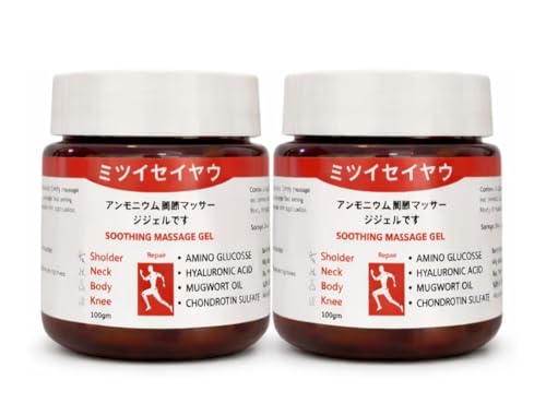 Japanese Formula Soothing Massage Gel For Joint & Muscle Pain Relief – Arnica, Mugwort, Hyaluronic Acid – Back, Neck, Knee & Leg Massage Balm – 100% Herbal Fast Absorption Formula-100 gm