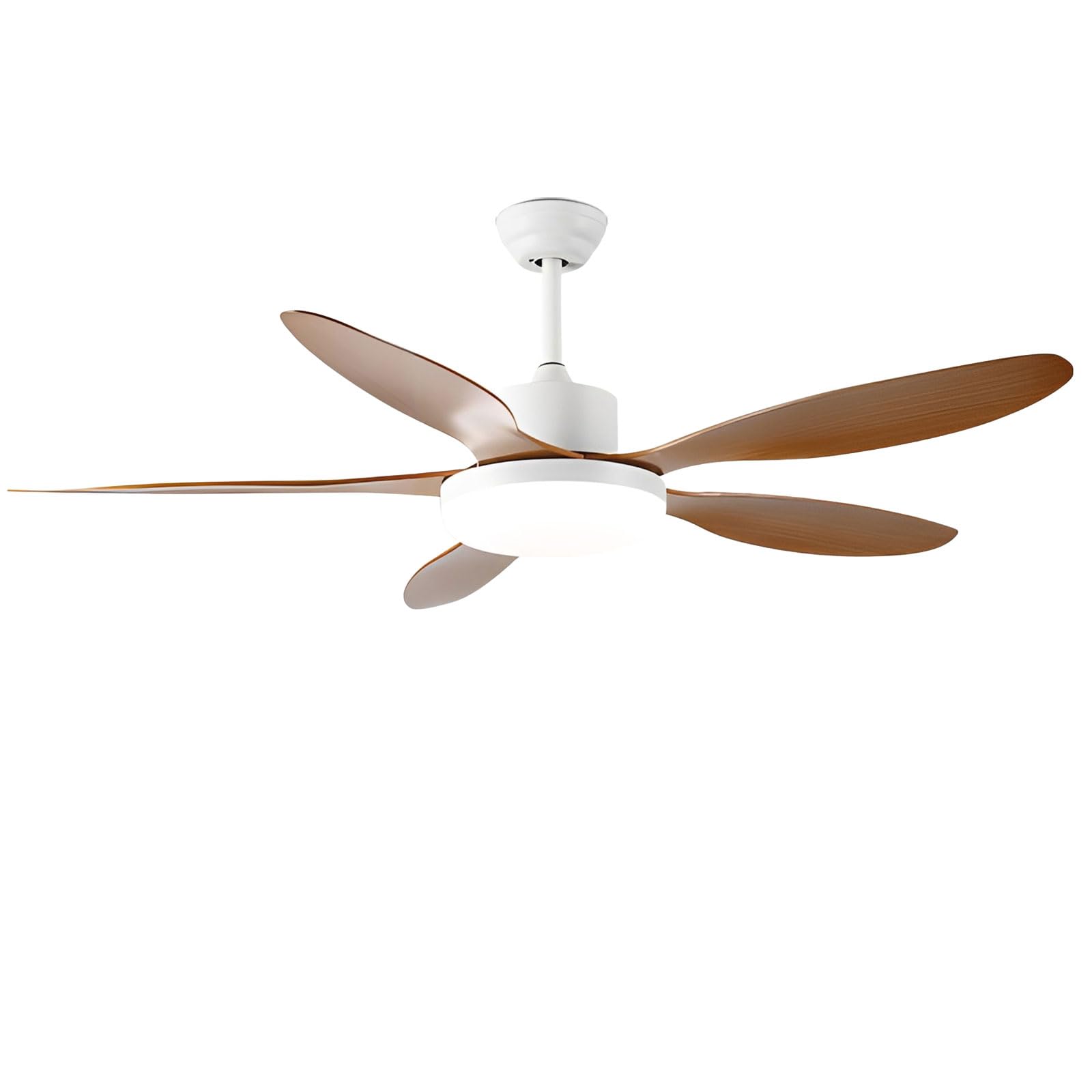 SXDMOUBK Smart Ceiling Fan Light with Remote/APP/Voice Control, 6 Speeds Quiet 48W Dimmable LED Light, 5 ABS Blades Modern for Bedroom Dining Room Living