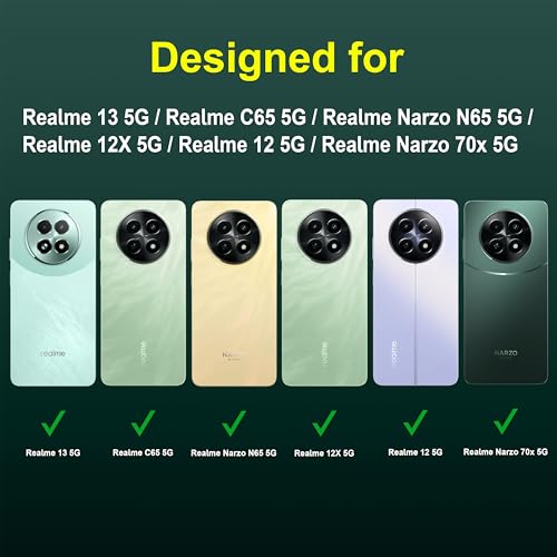 Image of Zapcase Back Case Cover for Realme 13 5G | Compatible for Realme 13 5G Back Cover | Liquid Silicon Magic Case with Camera Protection | Dark Green