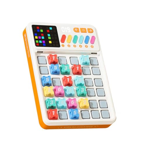 perfk Juego de Rompecabezas Sudoku, Herramienta de Entrenamiento del Pensamiento matemático, máquina de Sudoku Inteligente con luz para niños en Edad