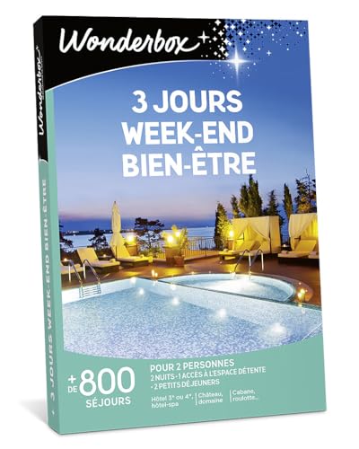 Wonderbox - 3 Jours Week-End Bien-être - Coffret Cadeau -