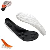 HOPASRISEE Trittweich Schuhsohle, 4D-Memory-Schaum Plantarfasziitis Einlagen mit...