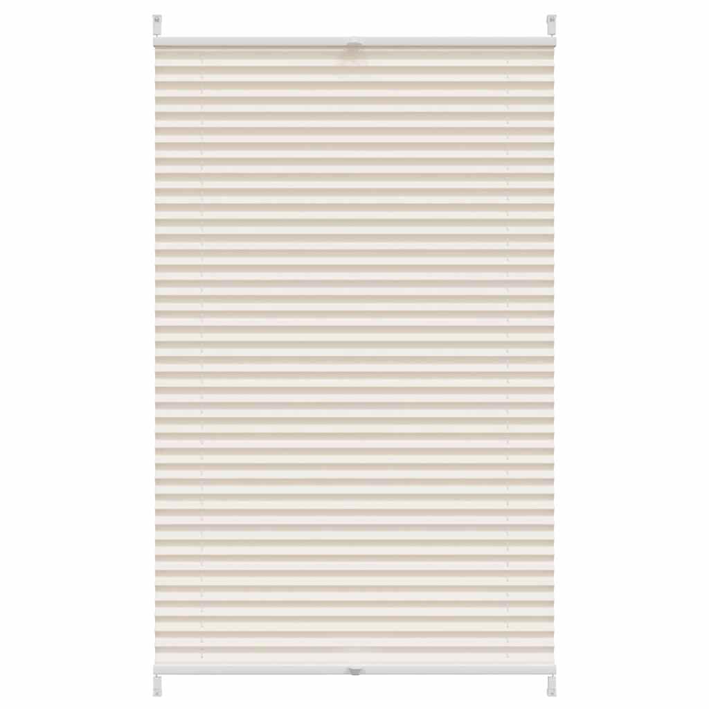 Store plissé 90 x 150 cm - Crème - Sans perçage - Klemmfix - Protection solaire pour fenêtre et fenêtre de toit - Design moderne et montage facile - Pour salon, chambre à coucher, bureau